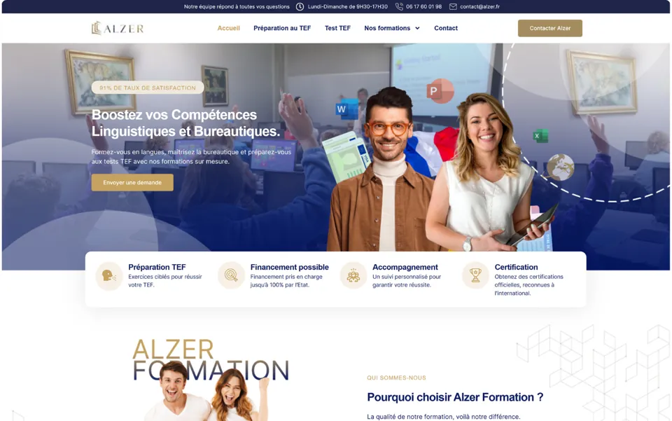 Site Alzer Formation