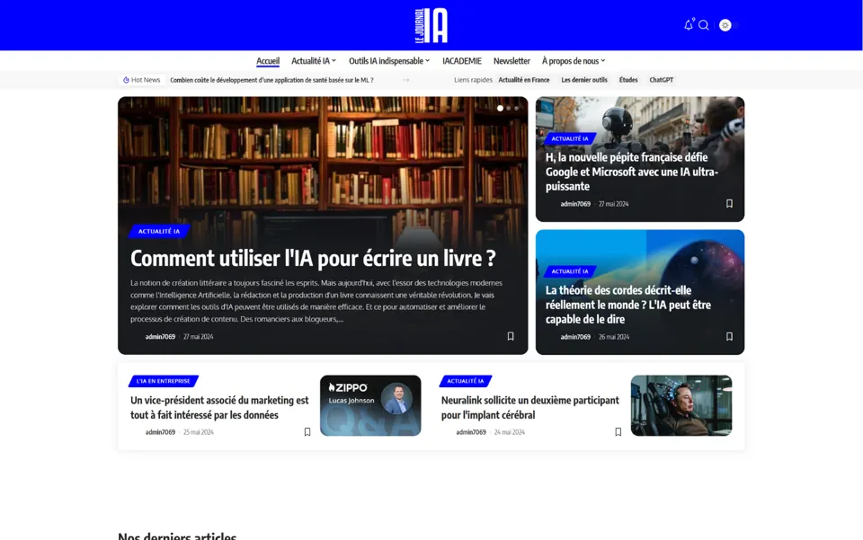 Site Le Journal IA